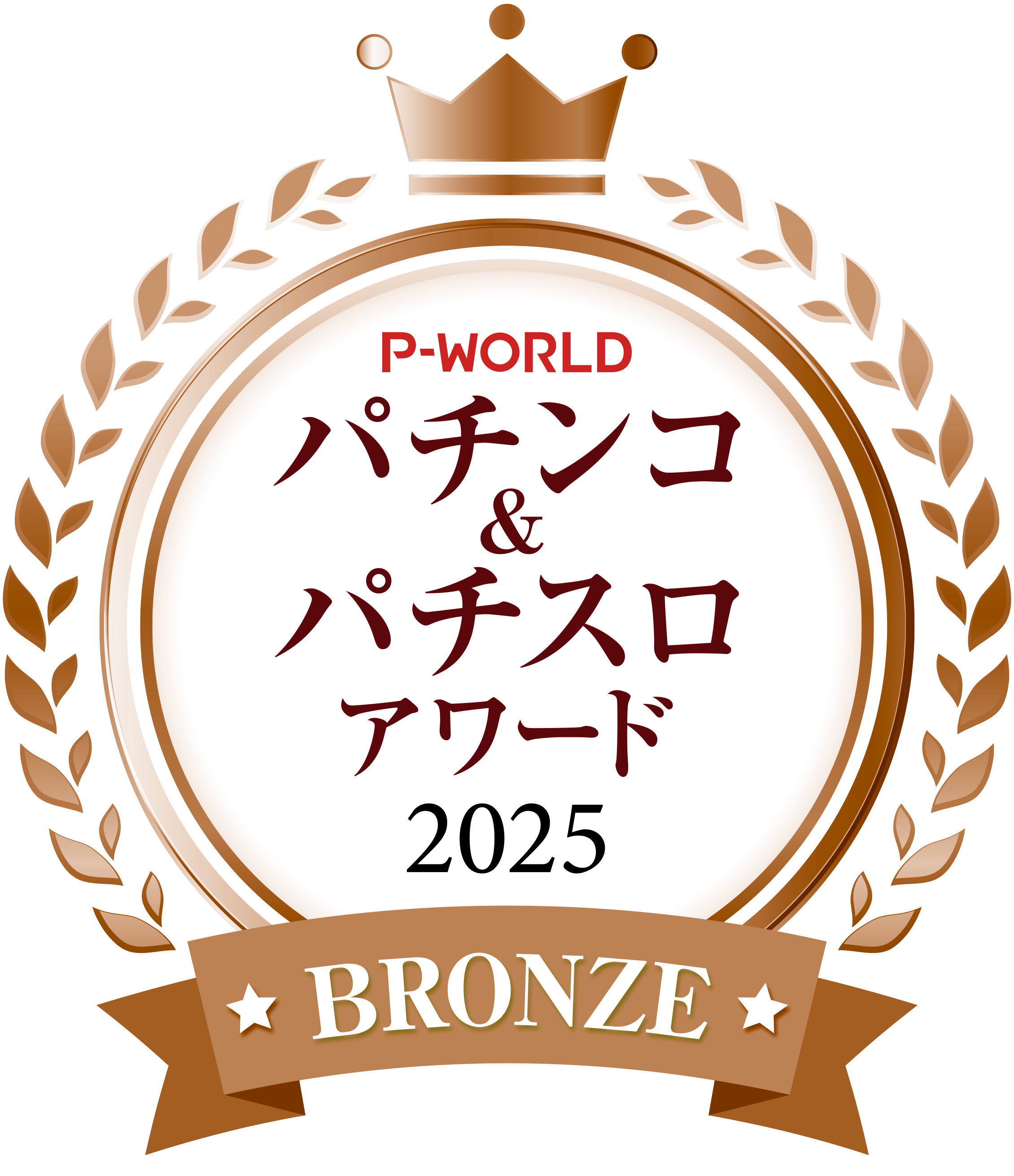 P-WORLDパチンコ&パチスロアワード銅賞