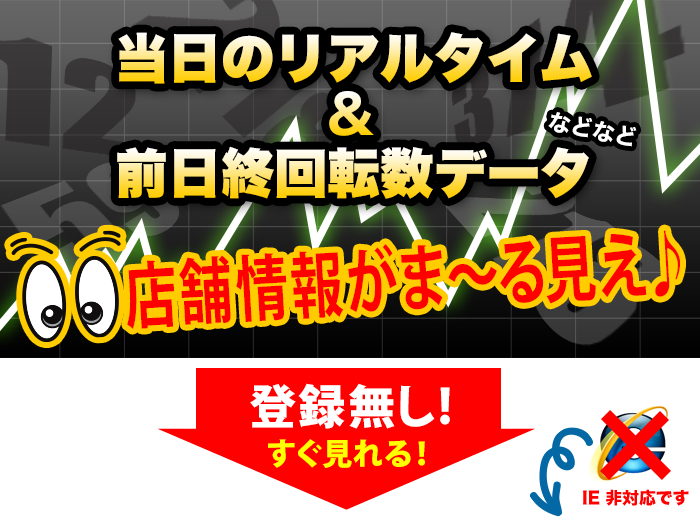 前日・当日のデータがま〜る見え♪