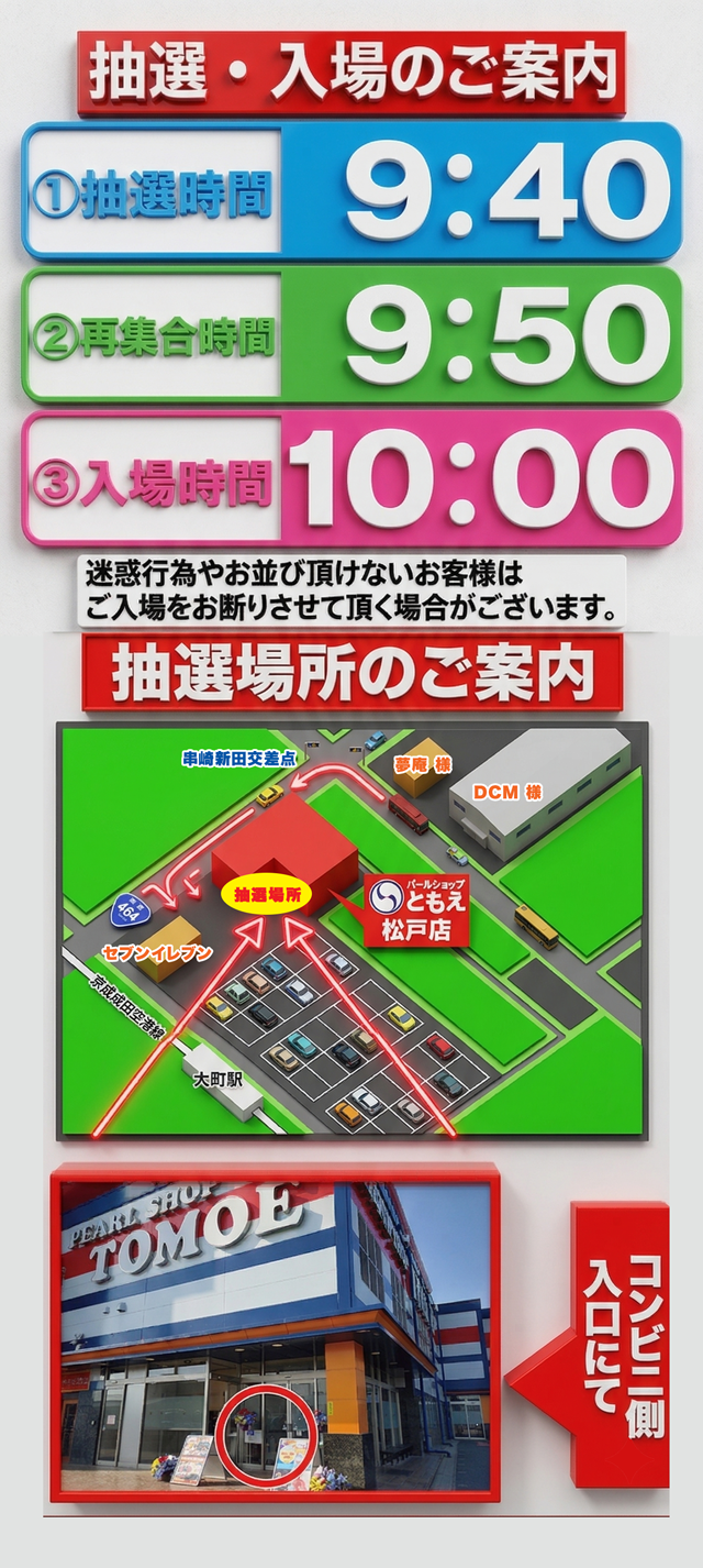 通常&nbsp;抽選時間