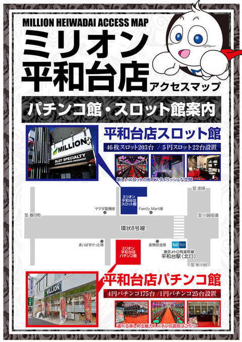 ミリオン平和台店パチンコ館 | P-WORLD