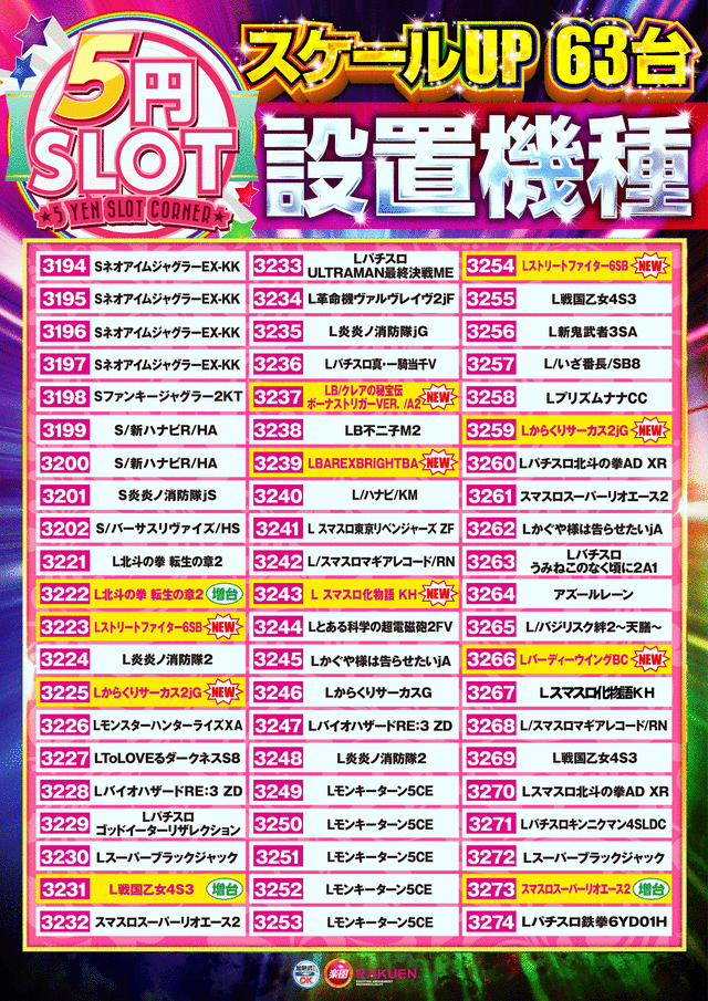 5スロ配置図0905