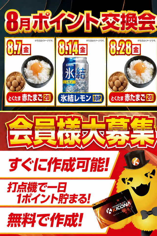 8月ポイント交換会