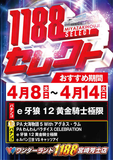 ワンダーランド1188宮崎芳士店 | P-WORLD