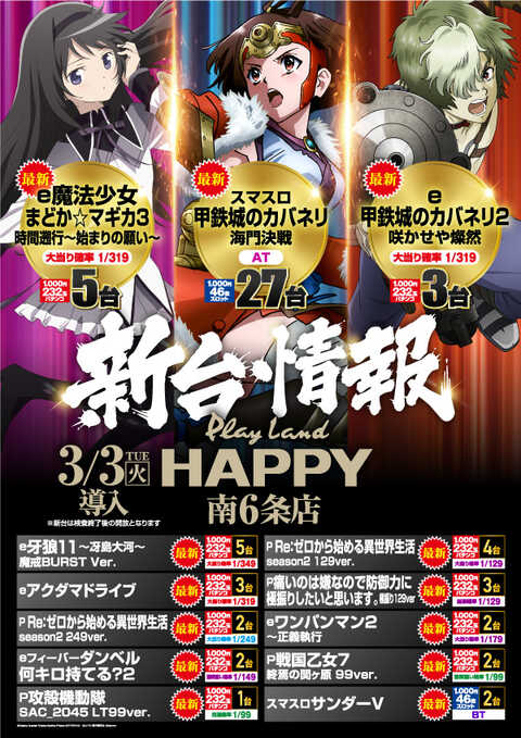 プレイランドハッピー南6条店 | P-WORLD