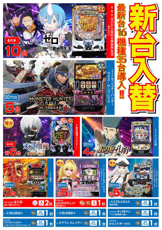 10.6　新台入替