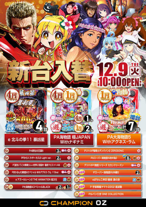 チャンピオンoz P World