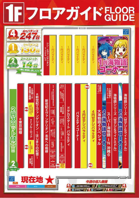 【1月5日】フロアガイドパチンコ