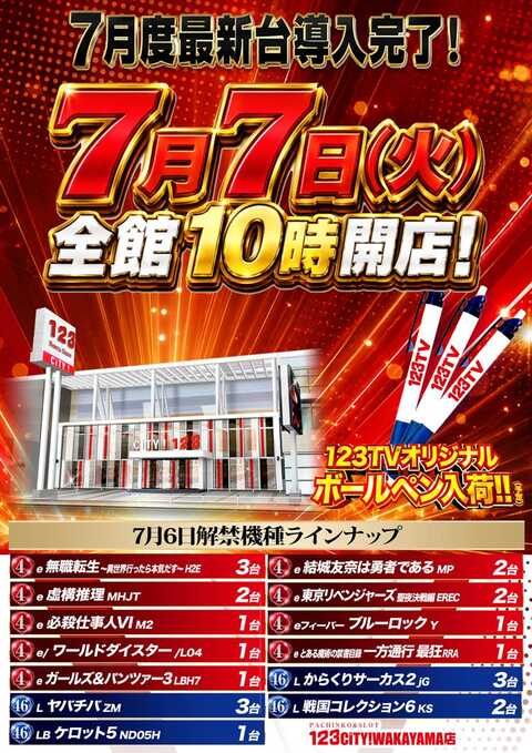 123CiTY!WAKAYAMA店 | P-WORLD